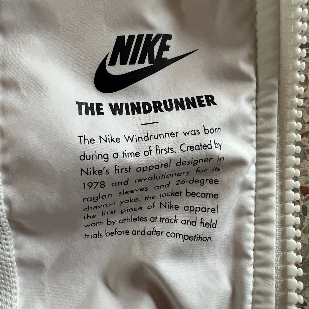 Nike Windrunner Hooded Windbreaker Jacket Red White Burgundy Small - Picture 6 of 16